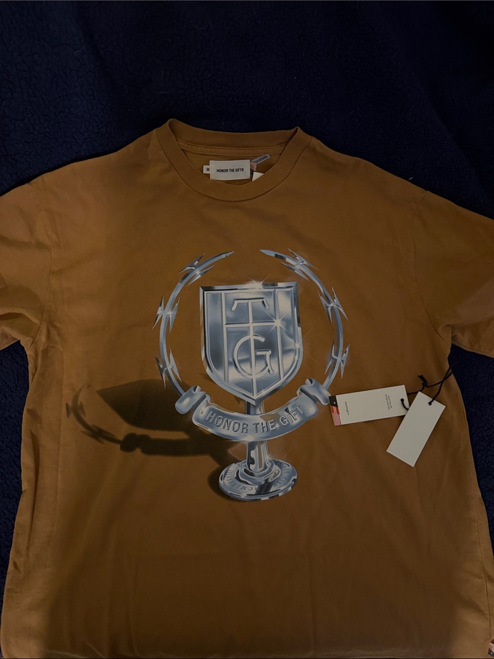 Honor The Gift Brown Graphic Logo Tee